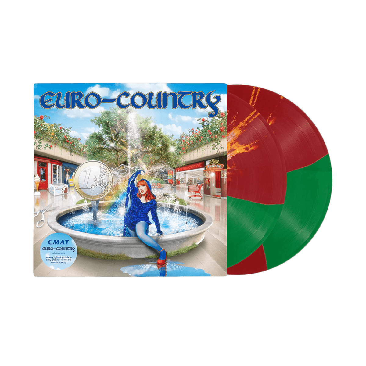 CMAT : Euro - Country (LP) (Green Vinyl with Red & Yellow Splatter) - Claddagh Records