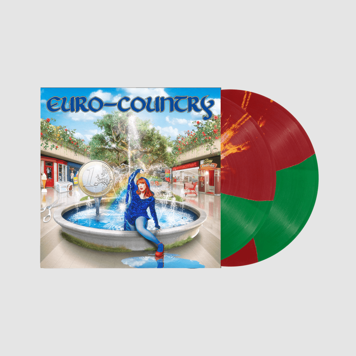 [Pre - Order [29/08] CMAT : Euro - Country (LP) (Green Vinyl with Red & Yellow Splatter) - Claddagh Records