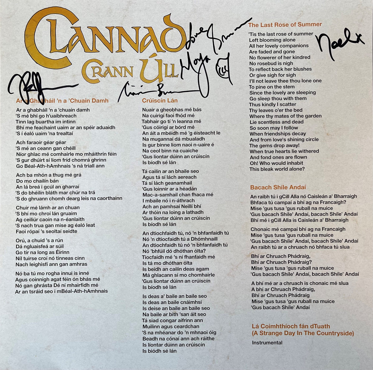 Clannad : Crann Úll (Ltd Edition Signed Copy)