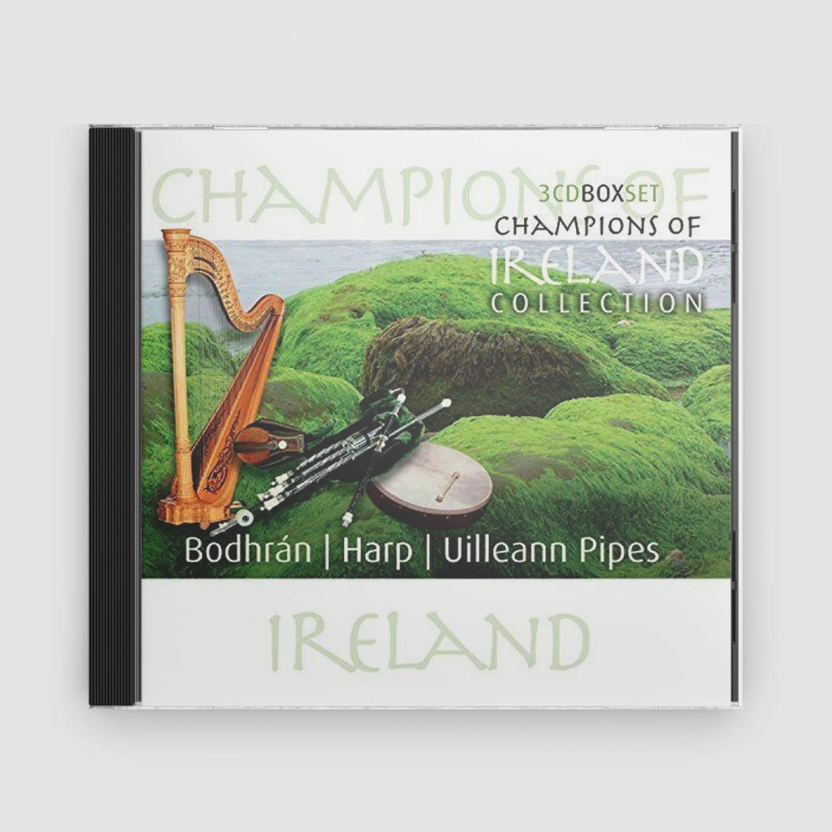 Various Artists : Champions Of Ireland Collection Harp / Bodhran / Uilleann Pipes - Claddagh Records